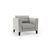 Lewis Sofa (Colour : Vapour Grey, Cushion : Soft, Seater : 3+1+1)