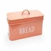 Galvanized Rectangular Bread Box In Orange Colour