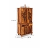 Tnesh Sheesham Wood  Prayer Unit in Teak Finish