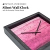 Pink Gradient Artistic Wooden Wall Clock