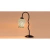 Multicolor Mosaic Glass Zig Zag Curvy Table lamp with Iron Base (EN01)