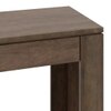 Epsilon Solid Wood Side Table In Danish Walnut Finish