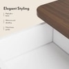 Baltoro Engineered Wood Chest of 5 Drawers in White Finish