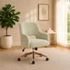 Doe Buck Lotsee Modern Sage Boucle Office Chair