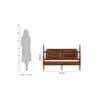 Sovereign Solid Wood Queen Size Non Storage Bed In Provincial Teak Finish