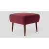 Billie Ottoman Color in Maroon