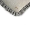 Ruffle Mint Cream  And Duck Egg Cushion Cover  16X16 Inches