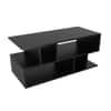 Spydercraft Zig Zag Modern Coffee Table in Black Finish