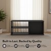 Liam Rectangular Engineered Wood Coffee Table In Dark Wenge Finish