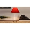 Orange cotton with Metal Gold Table Lamp