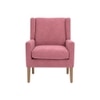 Leston Boucle Fabric Lounge Chair in Pink Colour