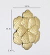 Vamli Abstract Metal Wall Decor in Gold Set of 1