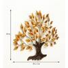 Desert Art Metal Handpainted Golden Grape Tree Wall Hanging