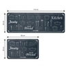 Luxe Home Jasty Fresh Bread Combo Kitchen Runner Mat- Grey (116x36 & 58x36 cm PC-2)