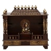 D'Dass Copper Sheesham and Mdf Wooden Temple For Pooja In Home and Office