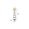 Salita Beige Jute Floor Lamp with Beige Jute Base