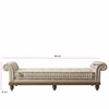 Ran Solid Wood Bench in Off White Finish