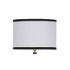 Wendy Multicolour Fabric Floor Lamp with Black Iron Base