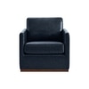 Bobby PU Leather Lounge Chair in Blue