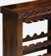 Anhandler Sheesham Wood Bar Cabinet In Provincial Teak Finish By Mudramark