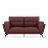 Vetra 2 Seater Leather Sofa In Wine Colour