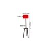 Fiona Red Cotton Shade Floor Lamp