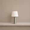 Saguaro Handicrafted Table Lamp in Green and White Colour