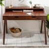 Virello Solid Wood  Desk In Honey Oak Finish