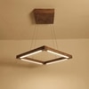 Atrium Brown Solid Wood Single Hanging Light
