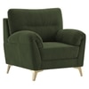Osbert Velvet 1 Seater Sofa in Olive Green color