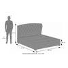 Holmebrook Upholstered Storage Bed In Hydraulic (Bed Size : King, Colour : Shitake Beige)
