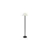 Gordon Black Cotton Shade Floor Lamp