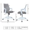 Xeanea Mid Back Ergonomic Chair in Grey Colour