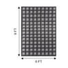 Jaipur Rugs Soft Checkered Wool Dhurrie Rug Gray 6x8 ft
