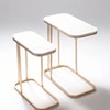Elvis Metal Side Table in Gold Colour