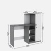 Marvel Study Table In Grey And Frosty White