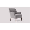 London Accent chair Velvet in Grey Color