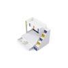 Pattern Dreams Bunk Bed with Storage in White Colour BKBB018