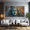The Castle Decor Lord Shiva Wall Painting Wooden Framed 27x48 Inch (Style 17)