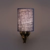 Devansh Metal Electric Wall Light in Antique Gold Colour with Blue Shade Count of 1 Light
