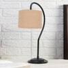 Beige Jute Curvy table lamp with Iron Base (SP08)