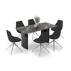 Rosen 6 Seater Ceramic Dining Table With Doris Dining Chairs Set