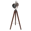 Belfast Tripod Spotlight Finish Nickel Teak