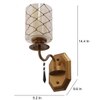 Eliante Modern Wall Lights Mild Steel & Glass Material Antique & Champaign Finish
