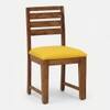 Arbor 4 Seater Dining Set with Cushioned Chairs in Yellow Colour