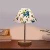Devansh Multicolor Cotton Table Lamp With  Natural  Wood Base  & Steel Pipe (10X16.25 Inches)-38