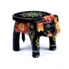 Desert Art Wooden Black Elephant Flower Pot Stand 6 Inch