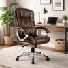 Adiko High Back Executive Chair In Brown