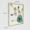 W-Zoya Abstract Metal Wall Decor in Multicolor Set of 1