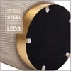 Snuggle Up Spot Velvet Pouf Stool in Beige Colour
